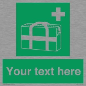 Custom sign safe condition Medical grab bag